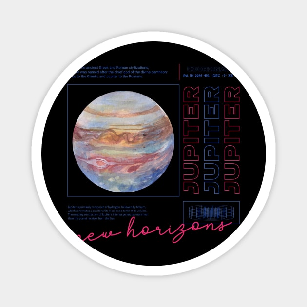 Mysteries of the Jupiter: Info-Packed Magnet by AuraNova